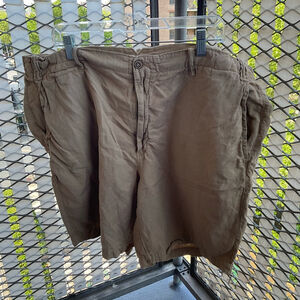 Polo Ralph Lauren Classic Fit Linen-Cotton Shorts- KHAKI